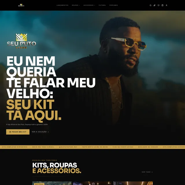 Loja virtual Seu Puto Store desenvolvida pela Voltz